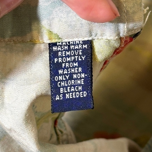 Polo Sport By Ralph Lauren Hawaiian Print Button Front Short Sleeve Top Sz XL M - Picture 9 of 12